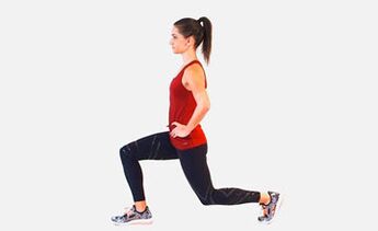 Iskoraci su učinkovita vježba za pumpanje mišića nogu. 
